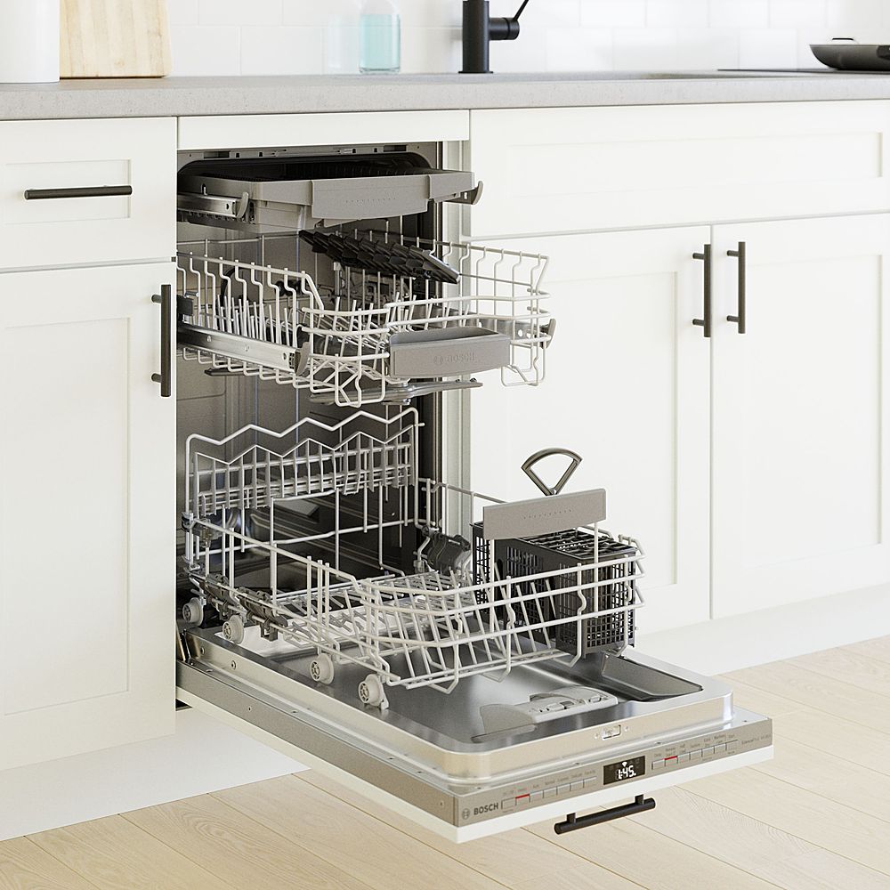 Bosch – 800 Series 18 Top Control Smart Built-In Dishwasher with 3rd Rack and 44 dBA – Custom Panel Ready - Image 8
