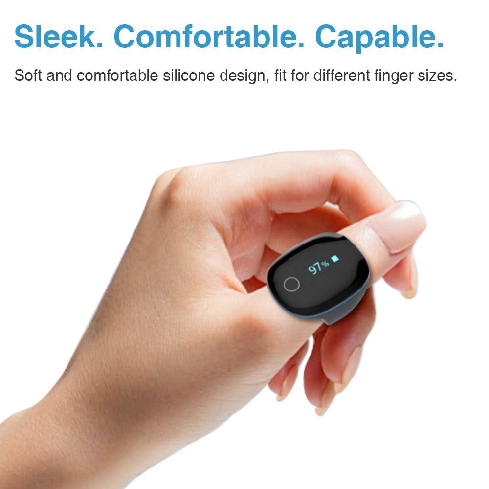 LOOKEE O2Ring by Wellue, Continuous Overnight Ring Pulse Oximeter Oxygen Monitor - Image 3
