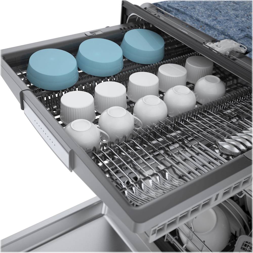 Bosch – 800 Series 24 Top Control Built-In Dishwasher with CrystalDry, Stainless Steel Tub, 3rd Rack, 42 dBa – Stainless steel - Image 8