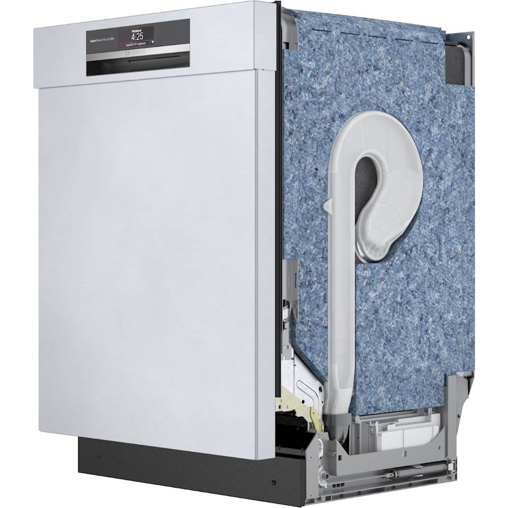 Bosch – 800 Series 24 Top Control Built-In Dishwasher with CrystalDry, Stainless Steel Tub, 3rd Rack, 42 dBa – Stainless steel - Image 2