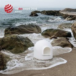 Alternative view of pidan Igloo Cat Litter Box Dome Litter Box Extra Large Igloo Litter Box Dog Proof Kitty Litter Box Furniture with Modern Minimalist Design, Litter Box Furniture Dot Design Award 2016