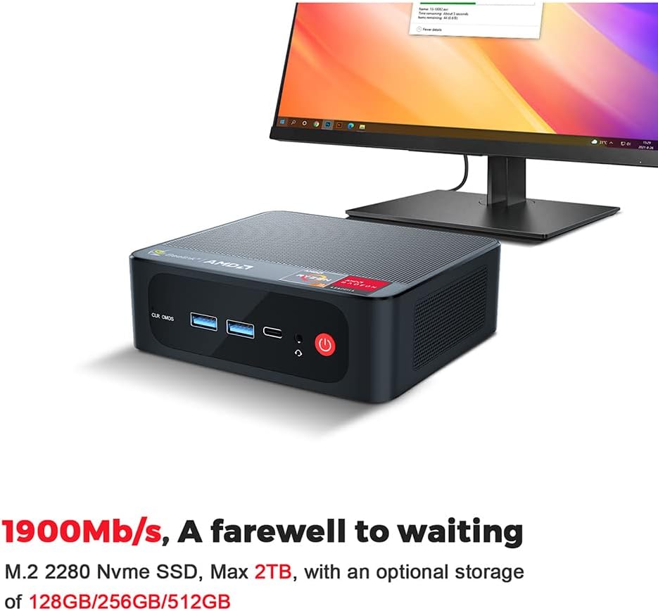 Beelink SER4 Ryzen Mini PC Windows 11 AMD Ryzen 7 4800U(7nm, 8C/16T)up to 4.2GHz, 32GB DDR4 RAM 512GB NVME SSD, 4K@60Hz Triple Display Dual HDMI+Type-C, Support 57W Mini Gaming Computer WiFi 6E BT5.0 - Image 24