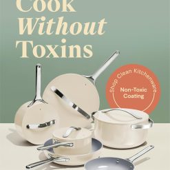Alternative view of Caraway Deluxe Nonstick Ceramic Cookware Set (16 Piece) Pots, Frying Pans, Lids and Kitchen Storage – PFAS & PFOA Free – Oven Safe Ceramic Pan Set & Compatible with All Stovetops – Sage