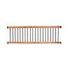 DeckoRail 8 ft. Aluminum Cedar-Tone Southern Yellow Pine Deck Railing Kit 298648
