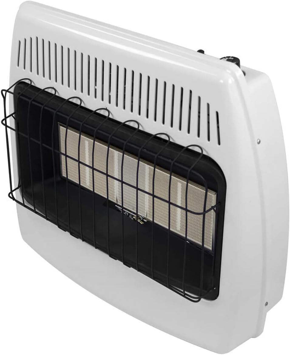 30,000 BTU Natural Gas / Propane Wall Heater for Indoor Use – Dual Fuel, Vent-Free - Image 5