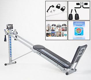 Total Gym Fit Plus w/ 14 Resistance Levels and XL Squat Stand ,Blue