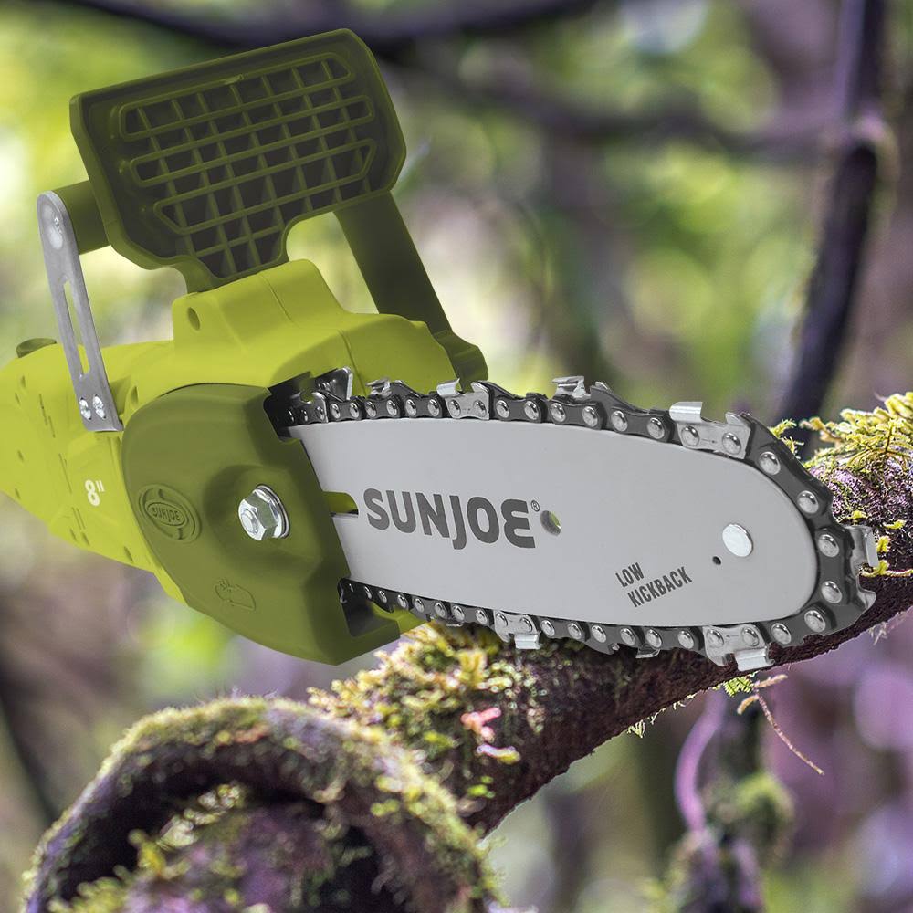 Sun Joe 8-Inch 8.0 Amp 2-in-1 Convertible Pole Chain Saw, Green, Swj806e - Image 6