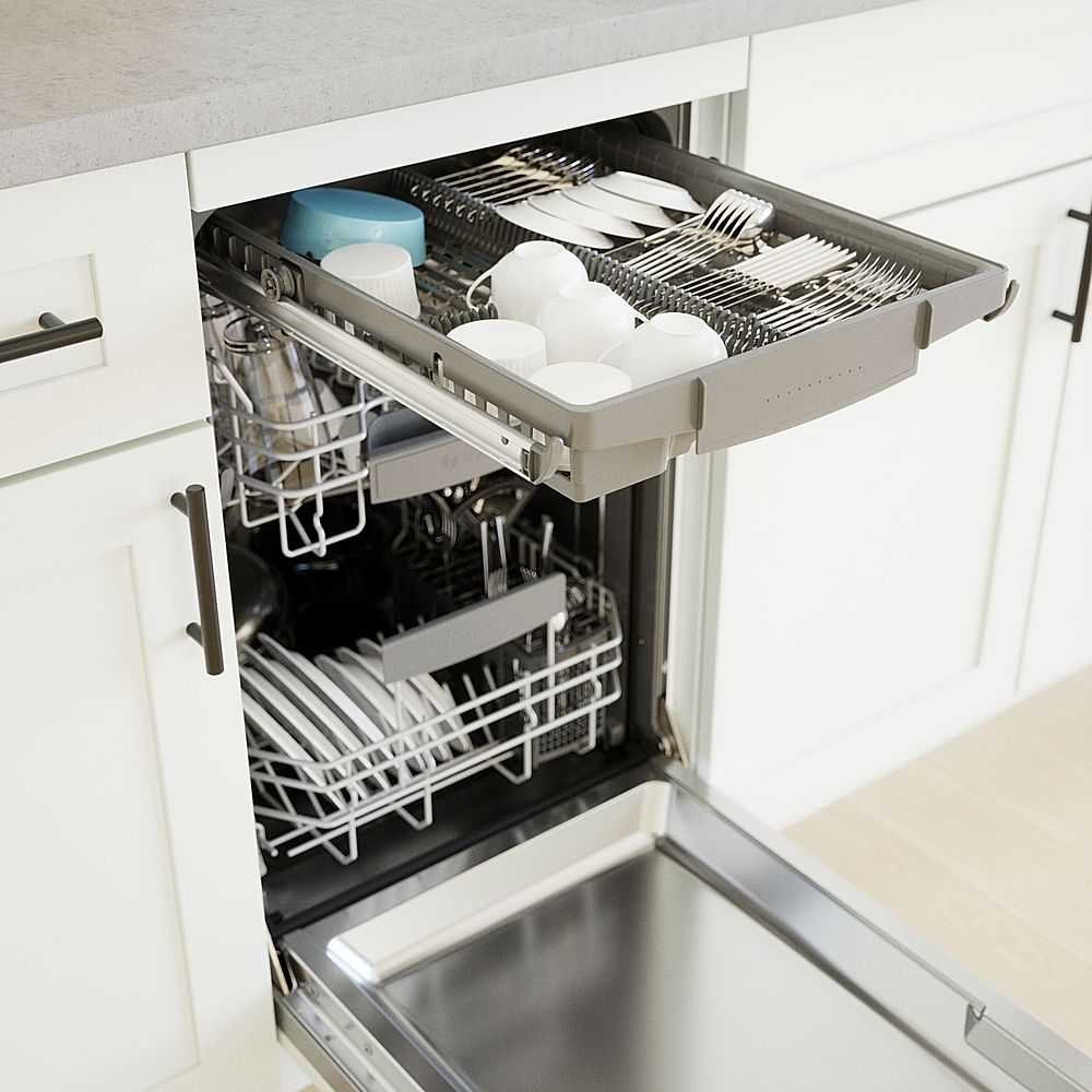 Bosch – 800 Series 18 Top Control Smart Built-In Dishwasher with 3rd Rack and 44 dBA – Custom Panel Ready - Image 9